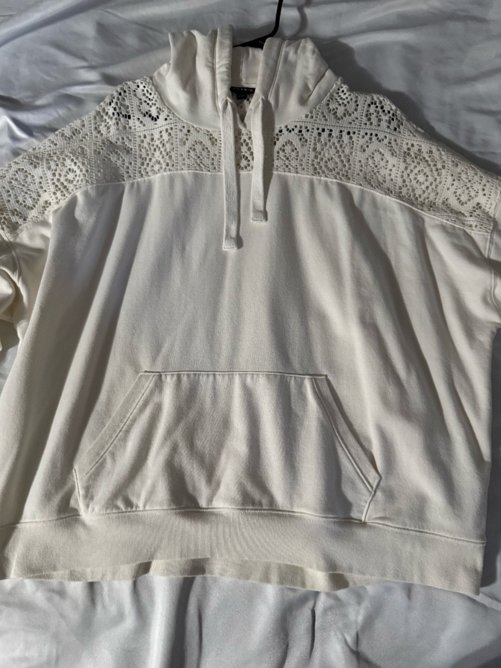 Torrid Crochet Pullover Hoodie